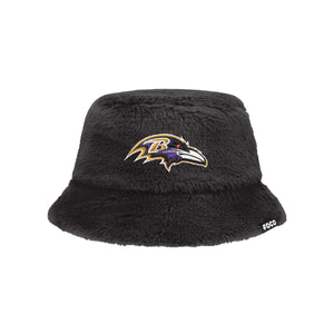 Baltimore Ravens NFL Reversible Faux Fur Bucket Hat