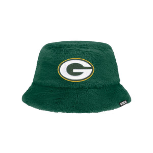 Green Bay Packers NFL Reversible Faux Fur Bucket Hat
