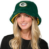 Green Bay Packers NFL Reversible Faux Fur Bucket Hat (PREORDER - SHIPS LATE OCTOBER)