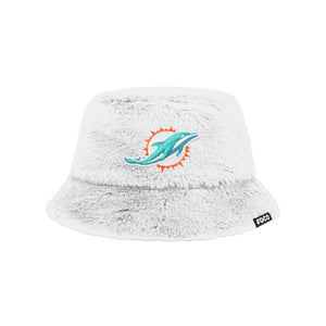 Miami Dolphins NFL Reversible Faux Fur Bucket Hat