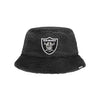 Las Vegas Raiders NFL Reversible Faux Fur Bucket Hat (PREORDER - SHIPS LATE OCTOBER)