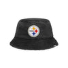 Pittsburgh Steelers NFL Reversible Faux Fur Bucket Hat (PREORDER - SHIPS LATE OCTOBER)