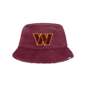 Washington Commanders NFL Reversible Faux Fur Bucket Hat