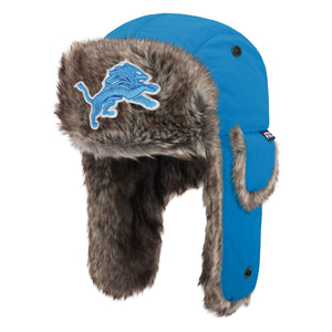 Detroit Lions NFL Faux Fur Trapper Hat