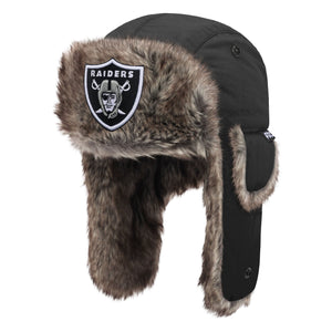 Las Vegas Raiders NFL Faux Fur Trapper Hat