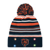 Chicago Bears NFL Horizontal Stripe Light Up Beanie