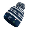 Dallas Cowboys NFL Horizontal Stripe Light Up Beanie