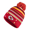 Kansas City Chiefs NFL Horizontal Stripe Light Up Beanie