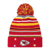 Kansas City Chiefs NFL Horizontal Stripe Light Up Beanie