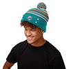 Miami Dolphins NFL Horizontal Stripe Light Up Beanie