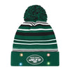 New York Jets NFL Horizontal Stripe Light Up Beanie