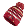 San Francisco 49ers NFL Horizontal Stripe Light Up Beanie