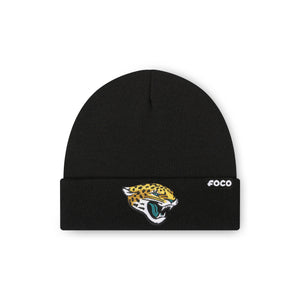Jacksonville Jaguars NFL Black Basic Primary Logo Beanie