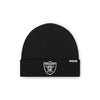 Las Vegas Raiders NFL Black Basic Primary Logo Beanie