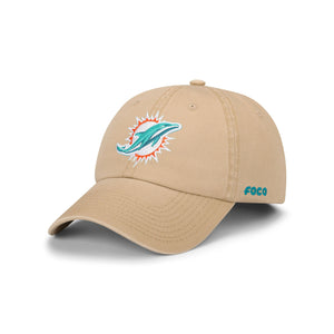 Miami Dolphins NFL Khaki Primary Logo Casual Cap