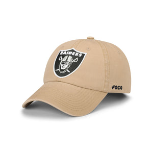 Las Vegas Raiders NFL Khaki Primary Logo Casual Cap