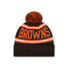 Cleveland Browns NFL Thunder Primary Logo Stripe Pom Beanie