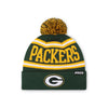 Green Bay Packers NFL Forest Primary Logo Stripe Pom Beanie