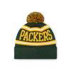 Green Bay Packers NFL Forest Primary Logo Stripe Pom Beanie