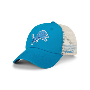 Detroit Lions NFL Glacier Blue Primary Logo Casual Trucker Cap
