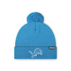 Detroit Lions NFL Glacier Blue Basic Primary Logo Pom Beanie