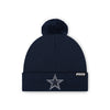 Dallas Cowboys NFL Navy Basic Primary Logo Pom Beanie