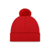 Atlanta Falcons NFL Red Basic Primary Logo Pom Beanie