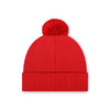 Kansas City Chiefs NFL Red Basic Primary Logo Pom Beanie