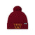 Washington Commanders NFL Maroon Basic Primary Logo Pom Beanie