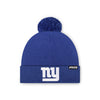 New York Giants NFL Royal Basic Primary Logo Pom Beanie