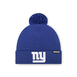New York Giants NFL Royal Basic Primary Logo Pom Beanie