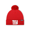 New York Giants NFL Red Basic Primary Logo Pom Beanie