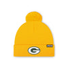 Green Bay Packers NFL Gold Basic Primary Logo Pom Beanie (PREORDER - SHIPS EARLY NOVEMBER)