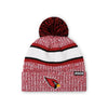 Arizona Cardinals NFL Heather Team Stripe Lined Pom Beanie