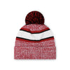 Arizona Cardinals NFL Heather Team Stripe Lined Pom Beanie