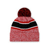 Atlanta Falcons NFL Heather Team Stripe Lined Pom Beanie