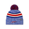 Buffalo Bills NFL Heather Team Stripe Lined Pom Beanie