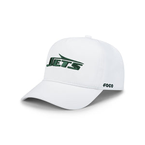 New York Jets NFL White Primary Logo Marquee RF Cap