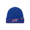 Buffalo Bills NFL Royal Primary Logo Ribbed Beanie