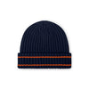 Chicago Bears NFL Navy Primary Logo Ribbed Beanie