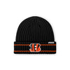 Cincinnati Bengals NFL Black Primary Logo Ribbed Beanie