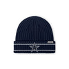 Dallas Cowboys NFL Navy Primary Logo Ribbed Beanie