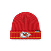 Kansas City Chiefs NFL Red Primary Logo Ribbed Beanie