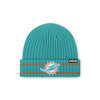 Miami Dolphins NFL Neptune Primary Logo Ribbed Beanie