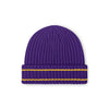 Minnesota Vikings NFL Purple Primary Logo Ribbed Beanie