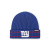 New York Giants NFL Royal Primary Logo Ribbed Beanie