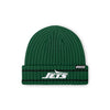 New York Jets NFL Dark Green Primary Logo Ribbed Beanie