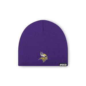 Minnesota Vikings NFL Purple Basic Primary Logo Skull Beanie (PREORDER - SHIPS EARLY NOVEMBER)