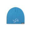 Detroit Lions NFL Glacier Blue Basic Primary Logo Skull Beanie