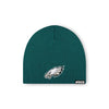 Philadelphia Eagles NFL Midnight Green Basic Primary Logo Skull Beanie